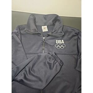 USA Olympic Committee Zip Up Sweatshirt Med lightweight zip up